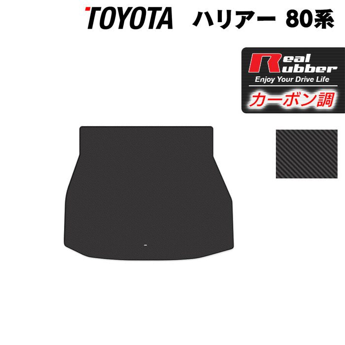 トヨタ 新型 ハリアー 80系 トランクマット ラゲッジマット ◇カーボンファイバー調 リアルラバー HOTFIELD