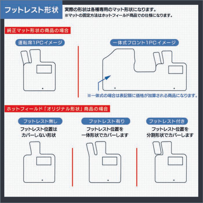 トヨタ車種別 運転席フロント 1pcマット ◆カーボンファイバー調 リアルラバー HOTFIELD