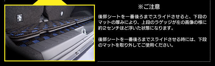 ダイハツ ムーヴ/ムーブカスタム LA150S フロアマット+トランクマット ラゲッジマット ◆カジュアルチェック HOTFIELD