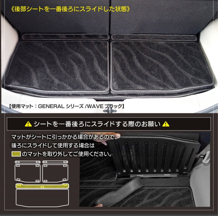 日産 新型 ルークス 40系 フロアマット+ステップマット+トランクマット ラゲッジマット  ◆カジュアルチェック HOTFIELD