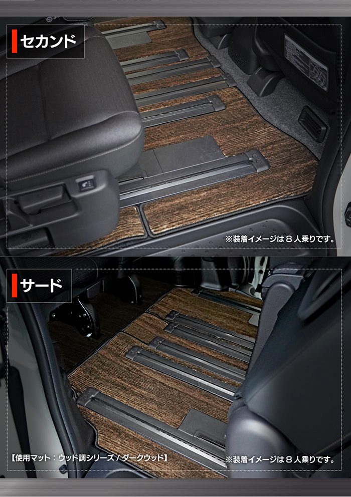 日産 新型 セレナ C28系 e-POWER フロアマット ◆ウッド調カーペット 木目 HOTFIELD