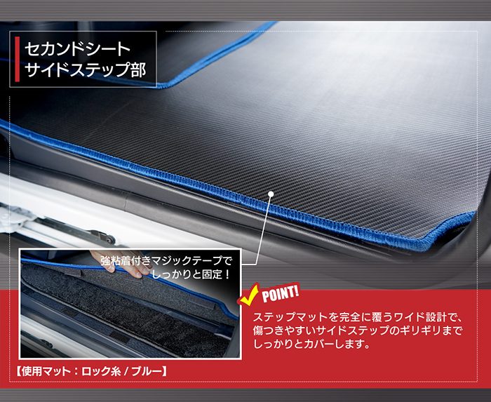 スズキ 新型 ランディ 90系 セカンドラグマット ◆カーボンファイバー調 リアルラバー HOTFIELD