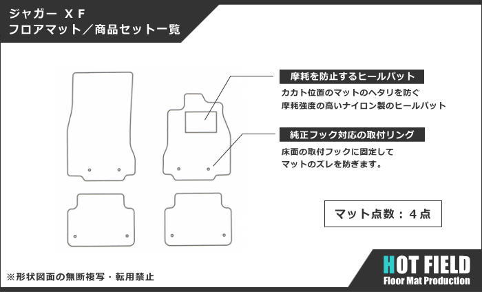 ジャガー XF (J05) フロアマット ◆重厚Profound HOTFIELD