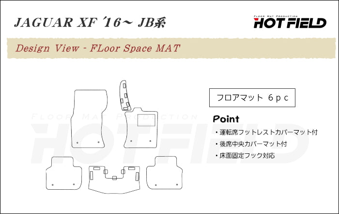 ジャガー XF JB系 フロアマット ◆ジェネラル HOTFIELD