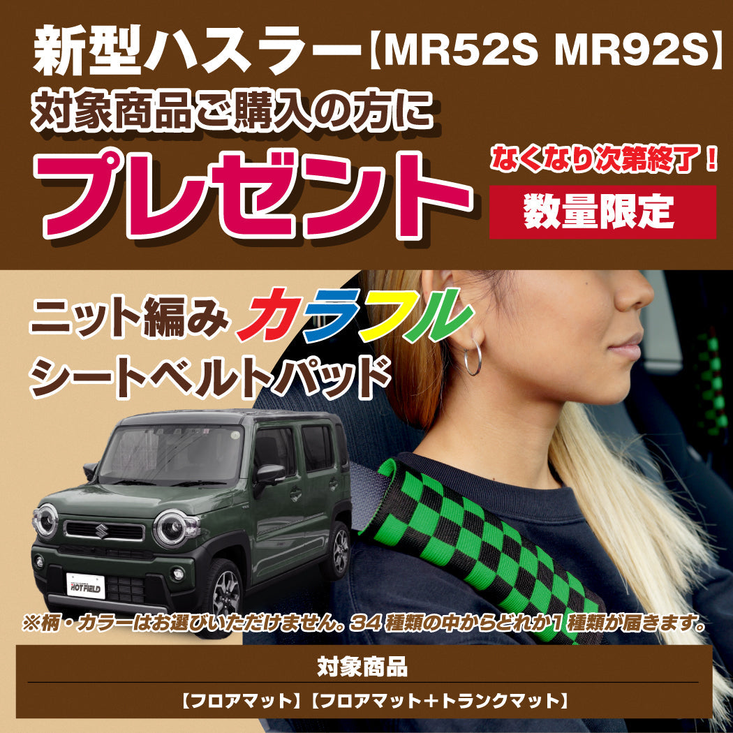 スズキ 新型 ハスラー MR52S MR92S フロアマット ◆シャギーラグ調 HOTFIELD