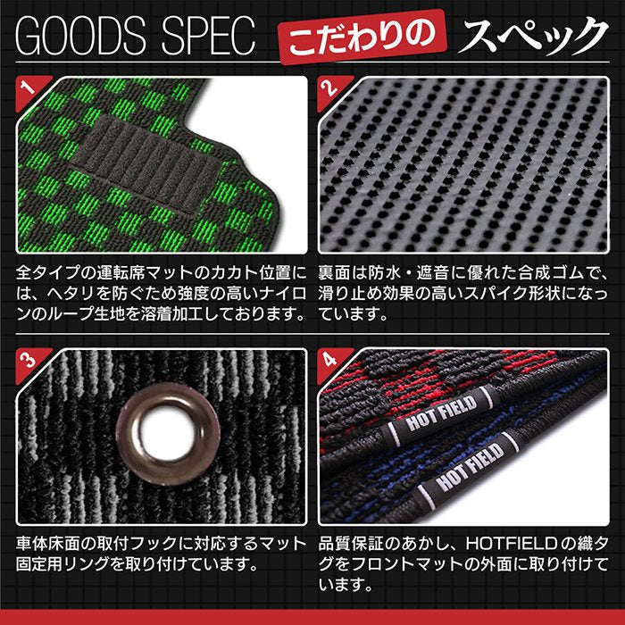 ボルボ V60 ZB系 フロアマット+トランクマット ラゲッジマット ◆カジュアルチェック HOTFIELD