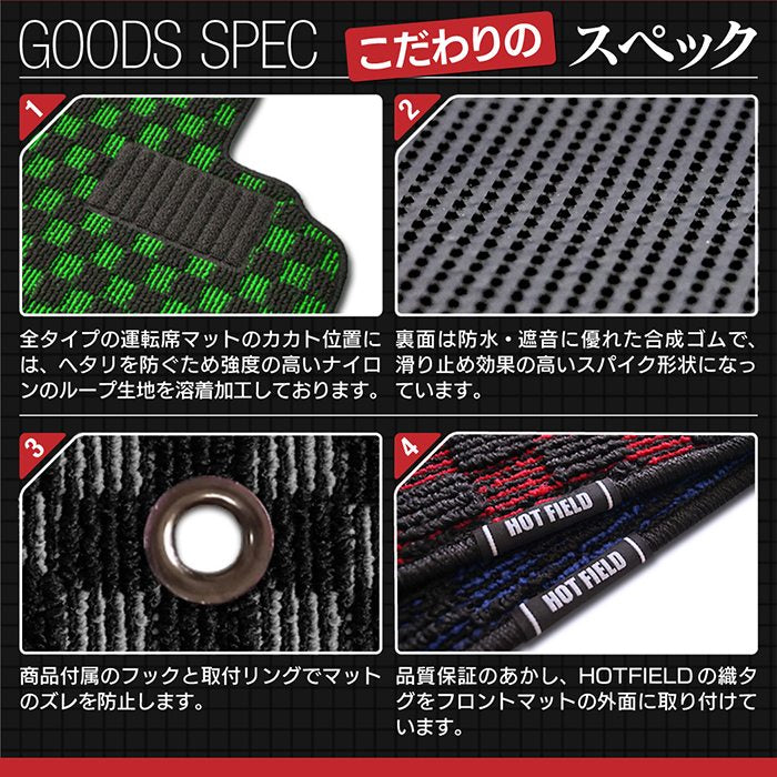 スバルインプレッサ G4 GK系 フロアマット+トランクマット ラゲッジマット ◆カジュアルチェック HOTFIELD