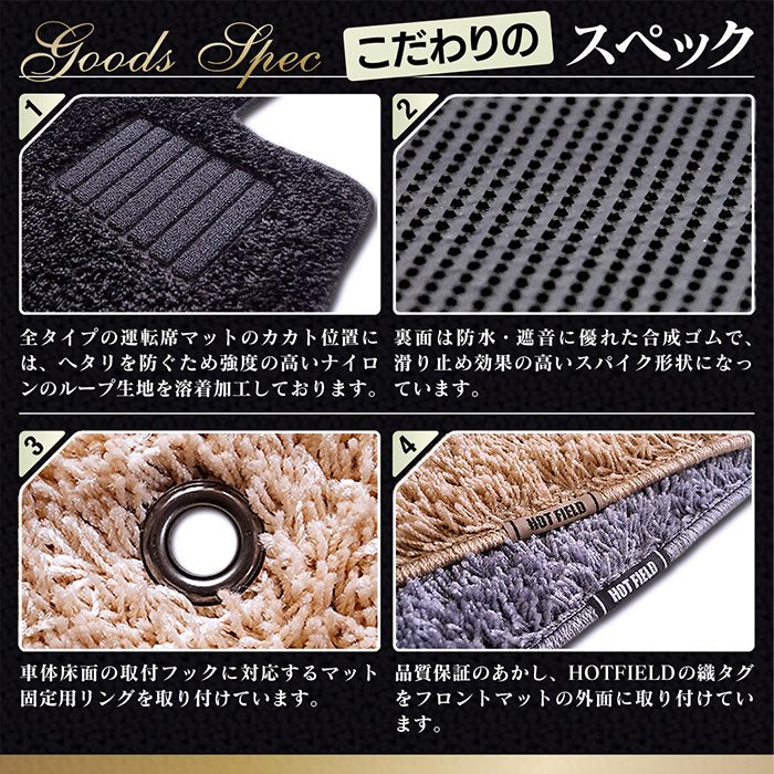 ジャガー XF JB系 フロアマット+トランクマット ラゲッジマット ◆シャギーラグ調 HOTFIELD